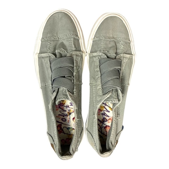 Blowfish Gray Distressed Canvas Sneakers - Picture 2 of 11